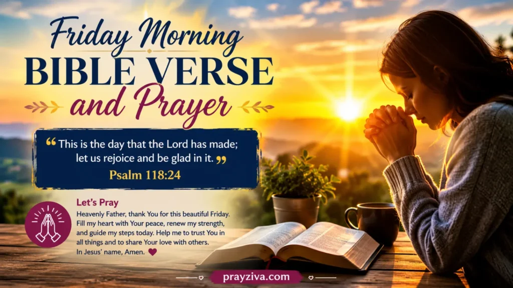 Friday Morning Bible Verse and Prayer