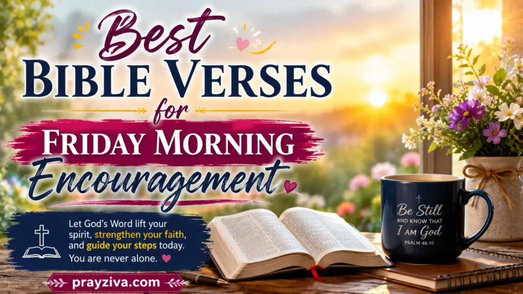Best Bible Verses for Friday Morning Encouragement