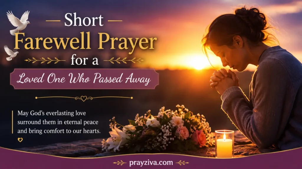 Short Farewell Prayer for a Loved One Who Passed Away