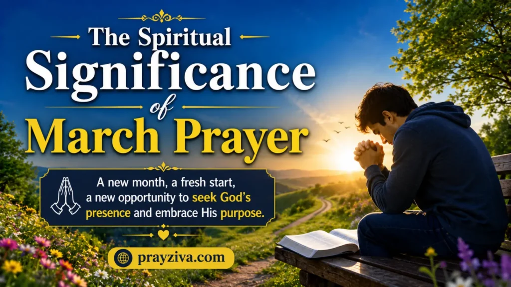 The Spiritual Significance of March Prayer
