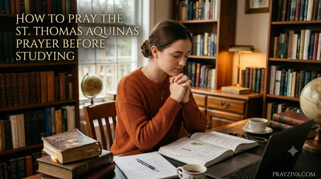 How to Pray the St Thomas Aquinas Prayer Before Studying