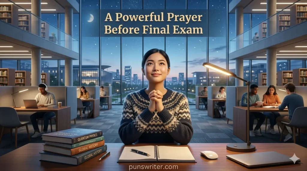 A Powerful Prayer Before Final Exam 

