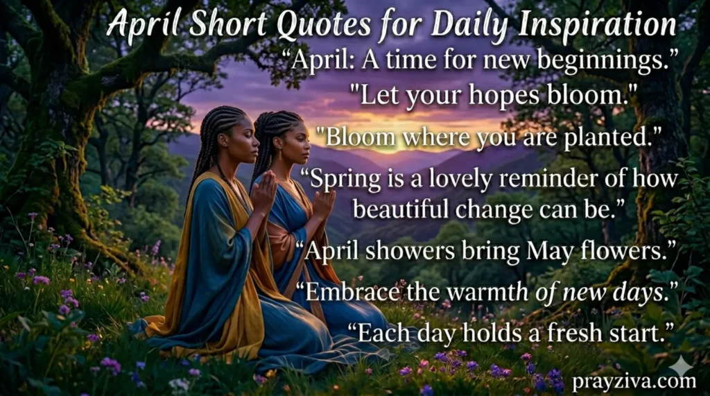 April Short Quotes for Daily Inspiration