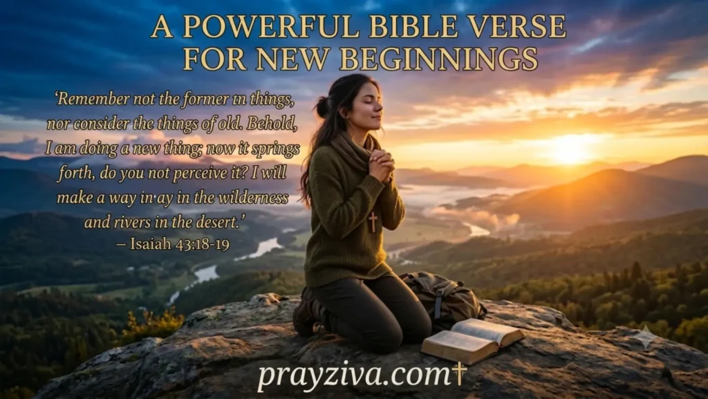 A Powerful Bible Verse for New Beginnings