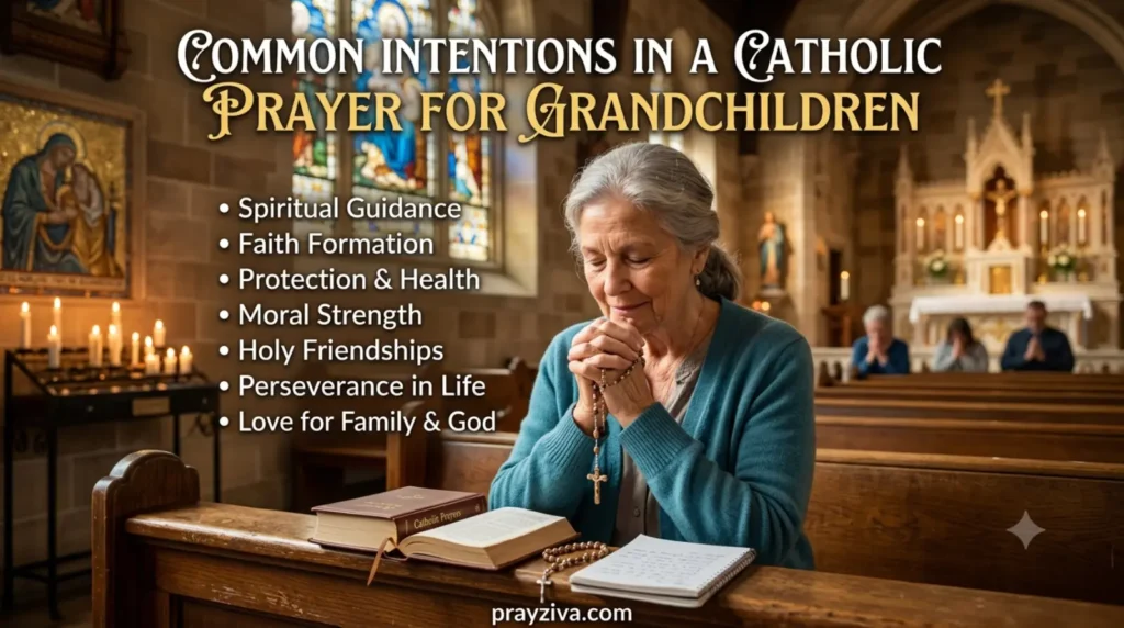 Common Intentions in a Catholic Prayer for Grandchildren