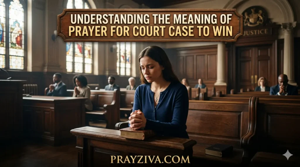 Understanding the Meaning of Prayer for Court Case to Win
