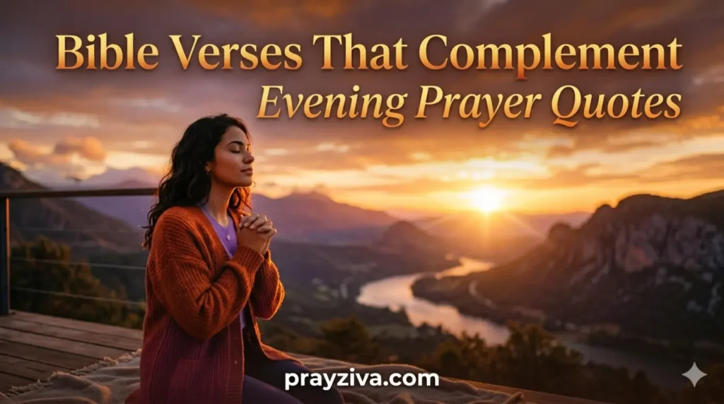 Bible Verses That Complement Evening Prayer Quotes