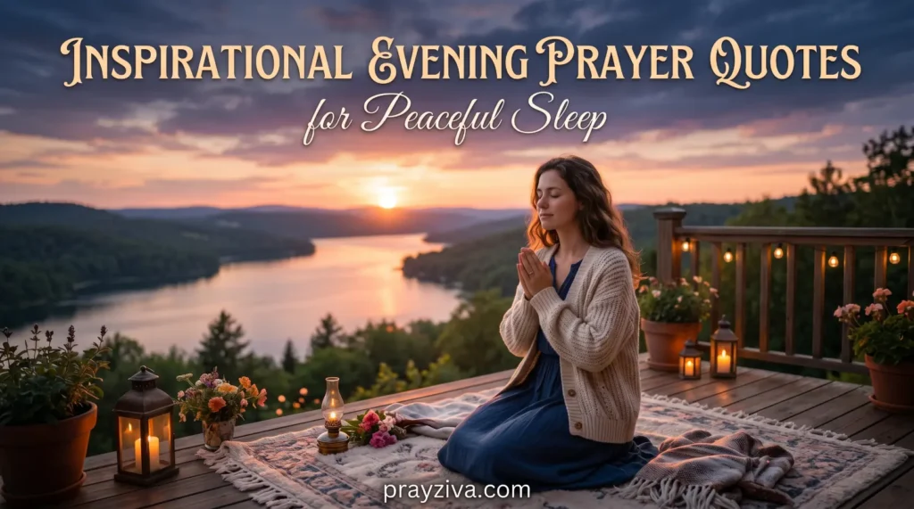 Inspirational Evening Prayer Quotes for Peaceful Sleep