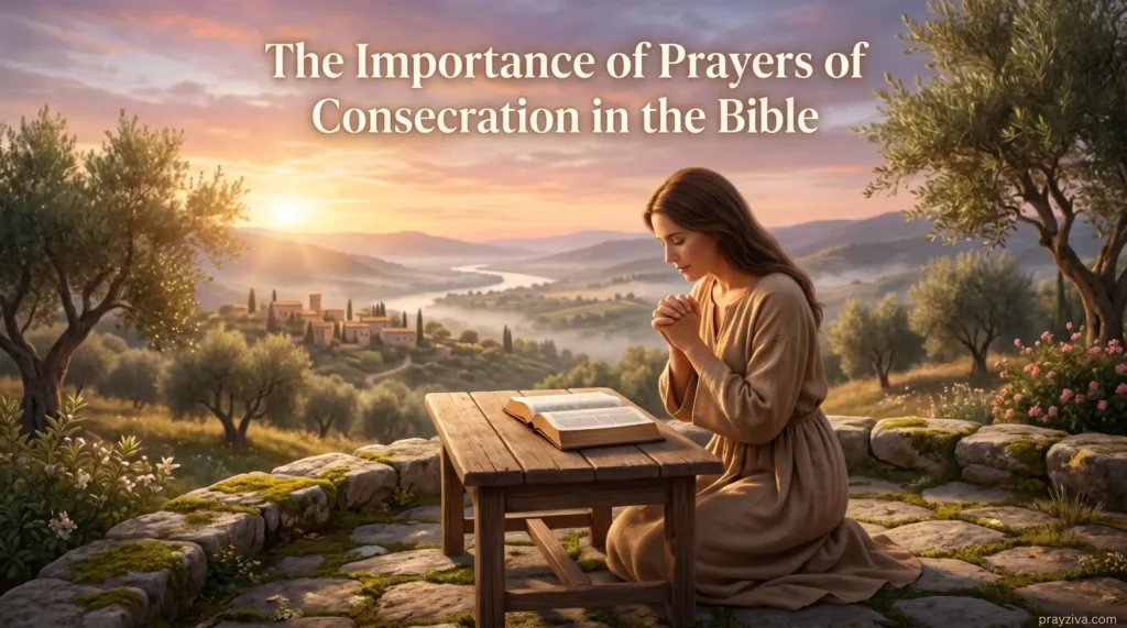 The Importance of Prayers of Consecration in the Bible