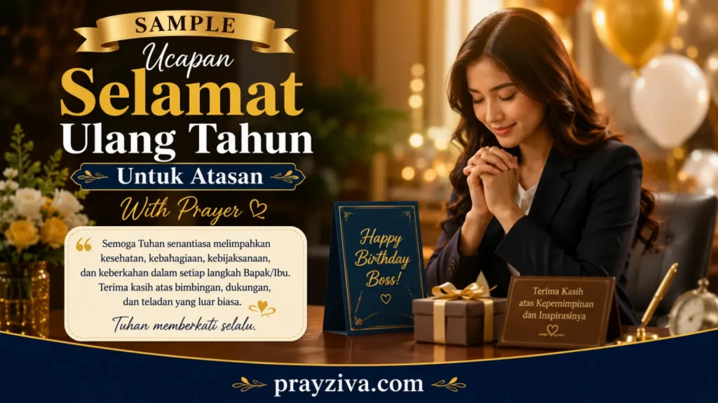 Sample Ucapan Selamat Ulang Tahun Untuk Atasan With Prayer