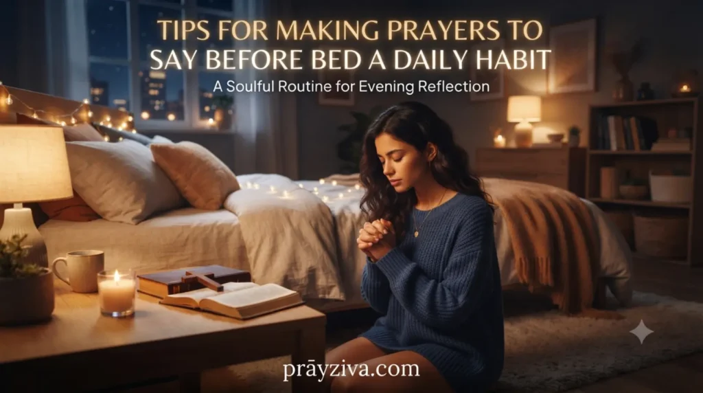 Tips for Making Prayers to Say Before Bed a Daily Habit