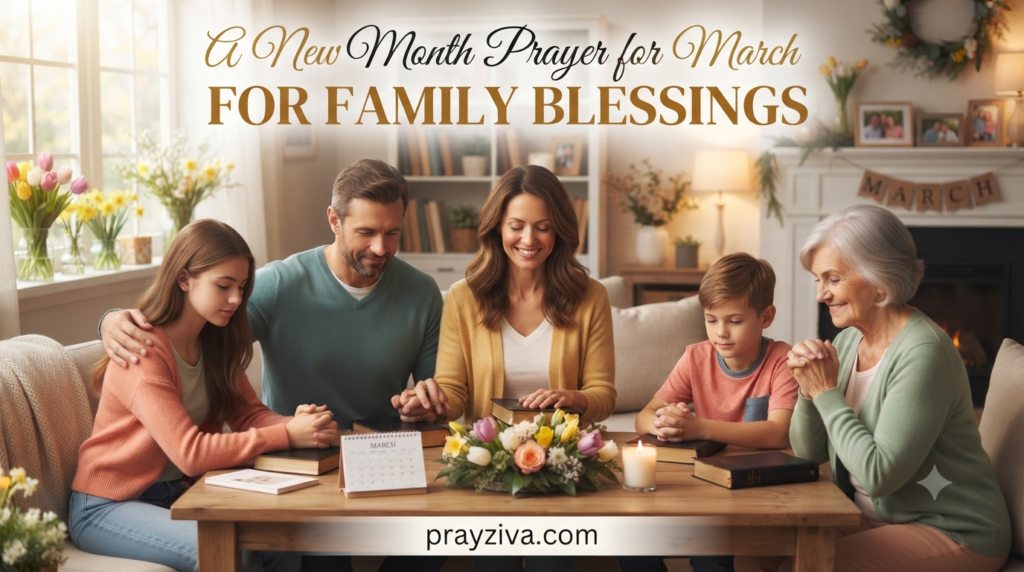 A New Month Prayer for March for Family Blessings
