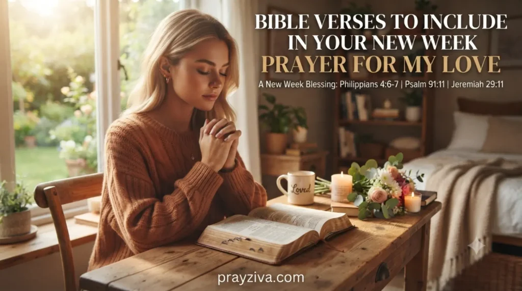 Bible Verses to Include in Your New Week Prayer for My Love