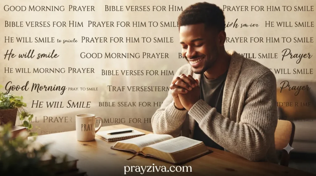 Bible Verses to Pray During a Good Morning Prayer for Him to Make Him Smile 