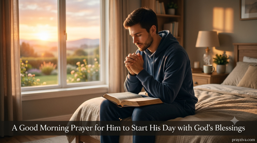 A Good Morning Prayer for Him to Start His Day with God's Blessings