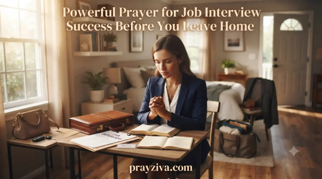 Powerful Prayer for Job Interview Success Before You Leave Home 
