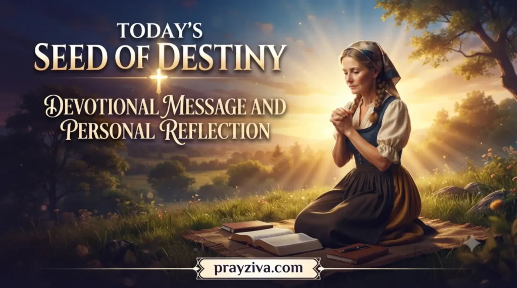 Today's Seed of Destiny Devotional Message and Personal Reflection