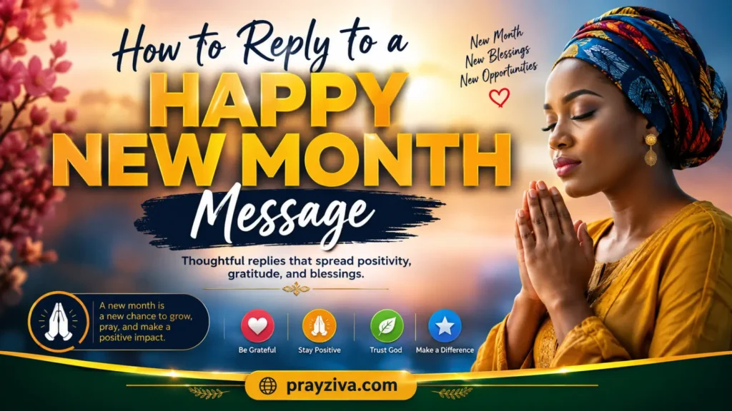 How to Reply to a Happy New Month Message