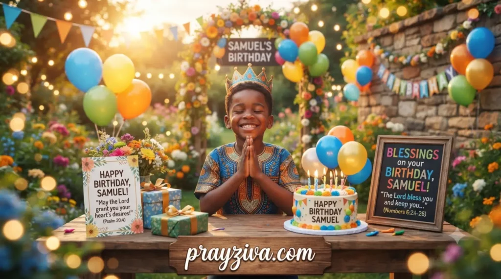 Blessing Birthday Wishes for Kid Boy in English With Bible Verses