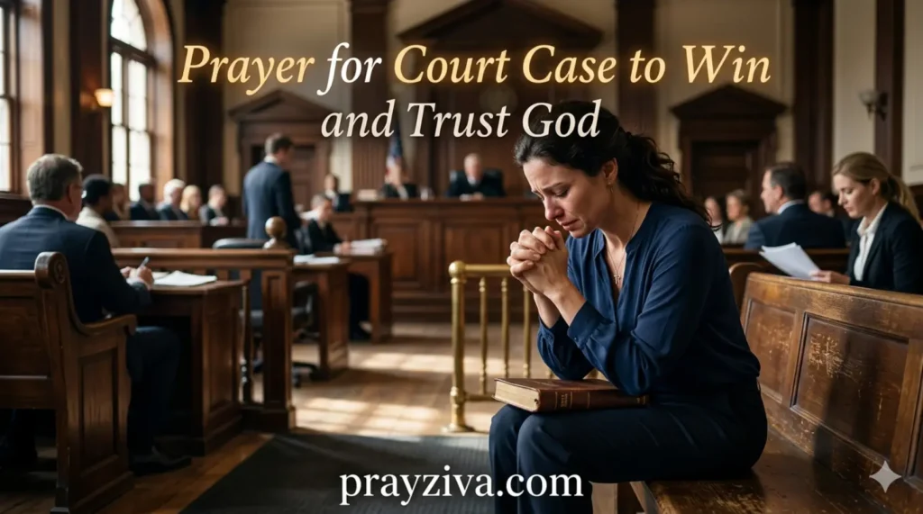 Prayer for Court Case to Win and Trust God