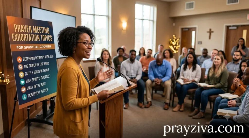Prayer Meeting Exhortation Topics for Spiritual Growth