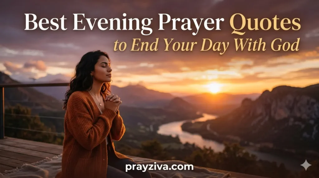 Best Evening Prayer Quotes to End Your Day With God