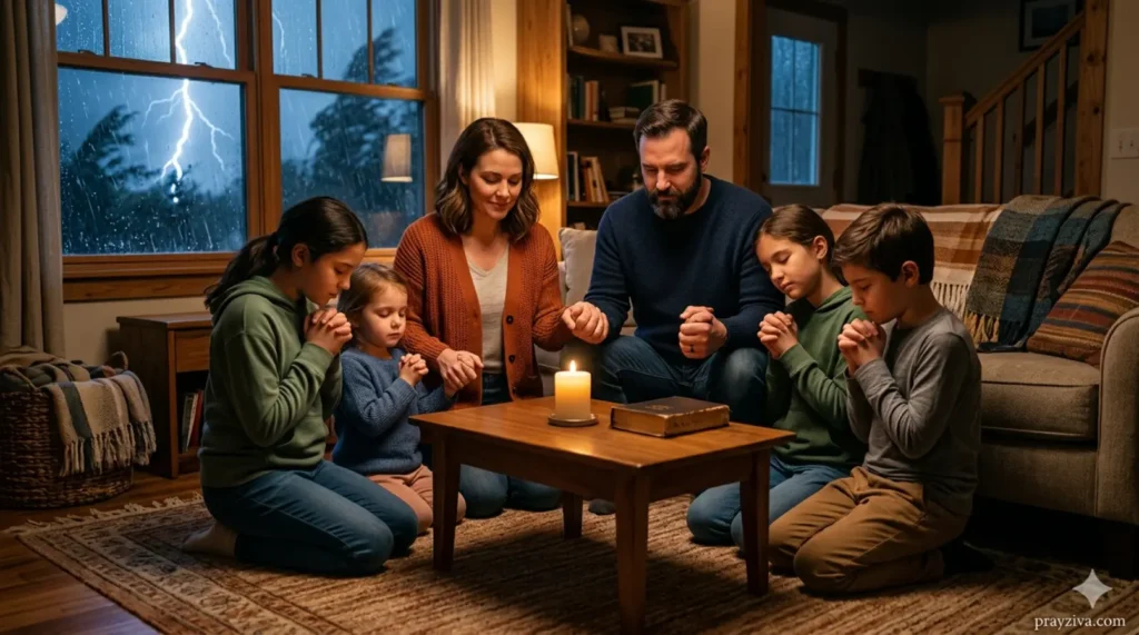 Family Prayer for Safety in Bad Weather and Protection