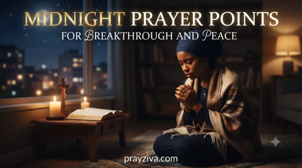 Midnight Prayer Points for Breakthrough and Peace