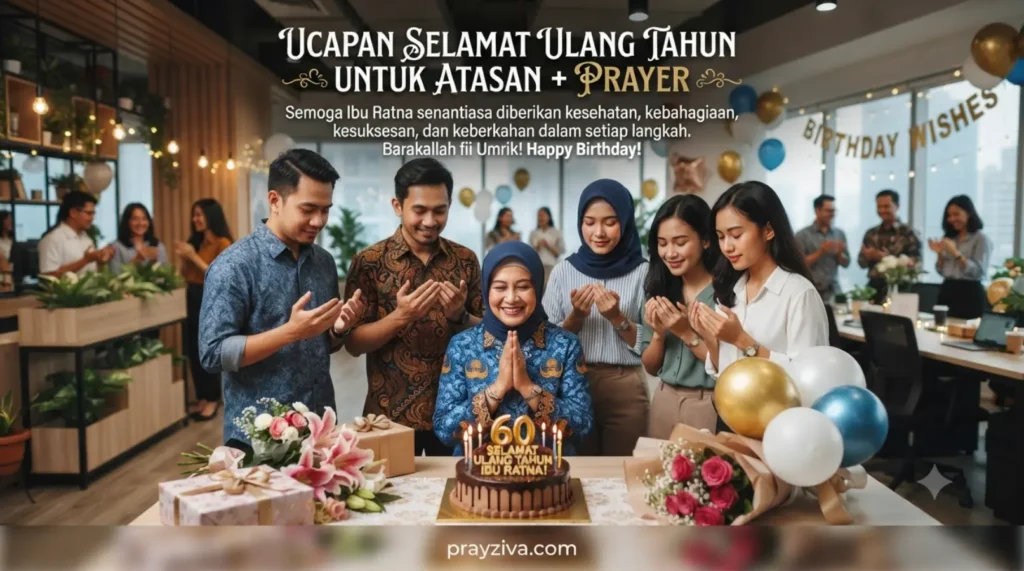Ucapan Selamat Ulang Tahun Untuk Atasan + Prayer