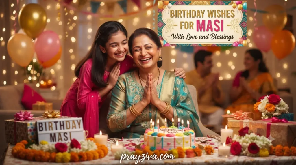Birthday Wishes for Masi with Love and Blessings