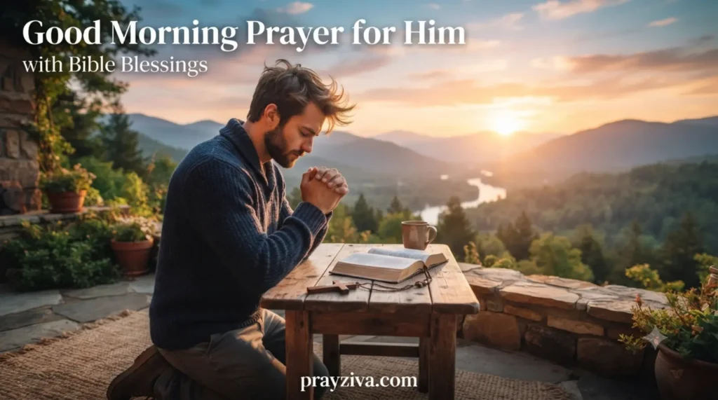 Good Morning Prayer for Him with Bible Blessings